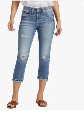 Silver Jeans Suki Capri's